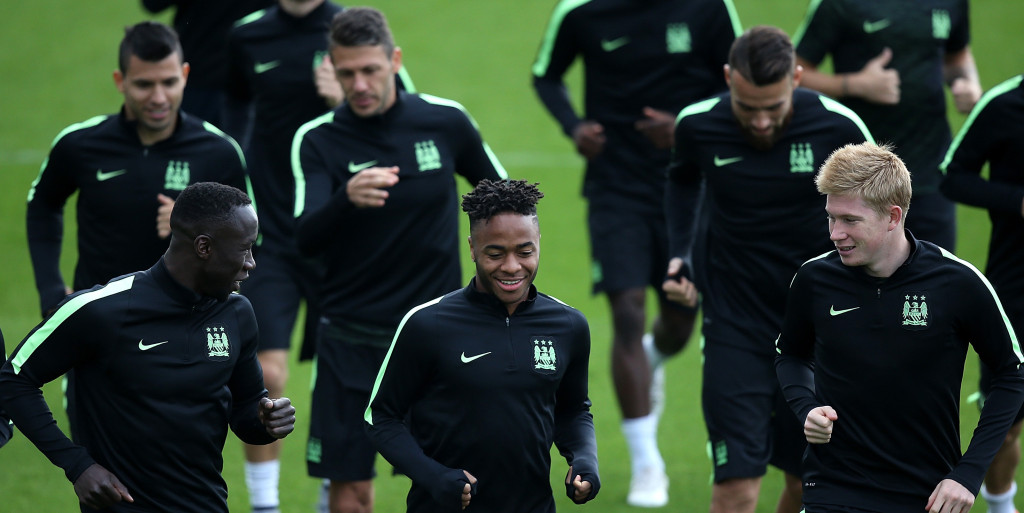 In Pictures: City train ahead of Champions League test