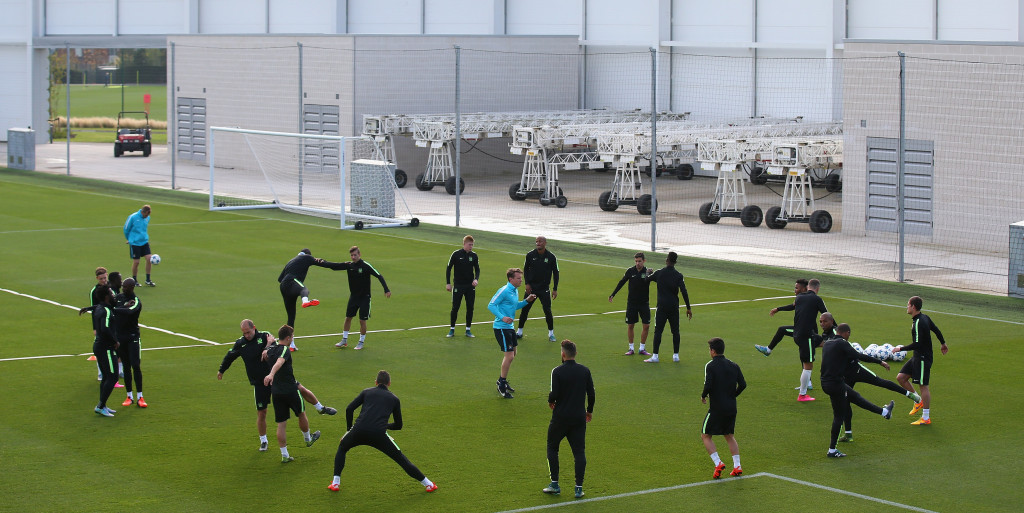 In Pictures: Champions League preparations at City