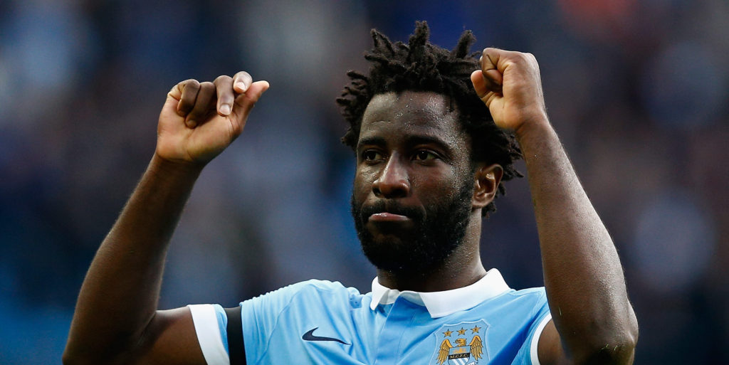 Wilfried Bony at Stoke training ground