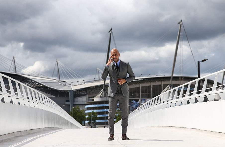 Pep Guardiola Press Conference Barrington Coombs/Getty Images Sport