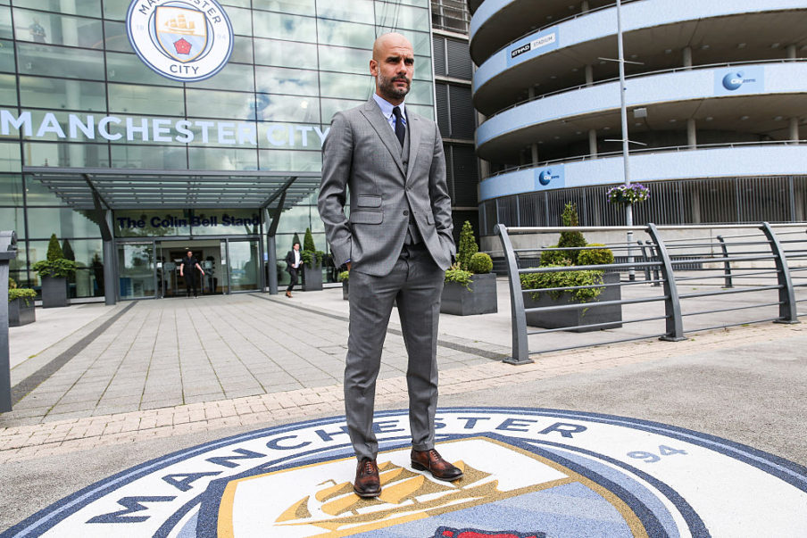 Pep Guardiola Press Conference Barrington Coombs/Getty Images Sport