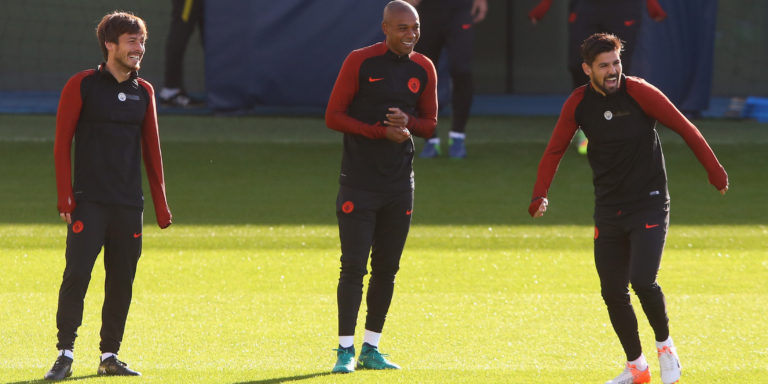 Gallery: Manchester City train ahead of Barcelona clash