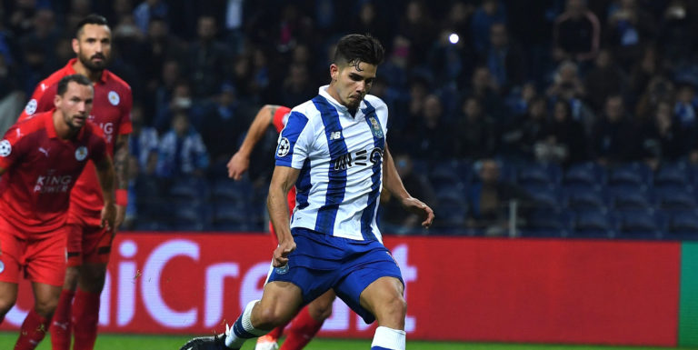 City running the rule over Porto forward Andre Silva