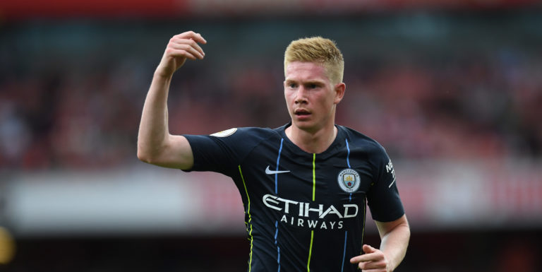 De Bruyne returns to training after long-term knee injury