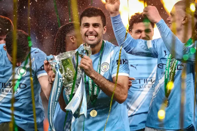 Manchester City more likely to win Premier League after Carabao Cup success, poll shows