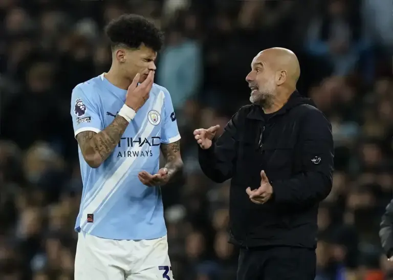 Nico O’Reilly ‘grateful’ to Pep Guardiola for breakout season at Man City