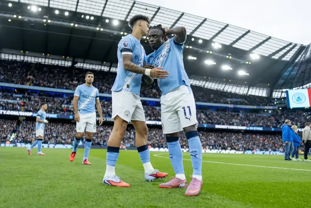 Jeremy Doku heaps praise on Manchester City goalscorer Nico O’Reilly after Chelsea win