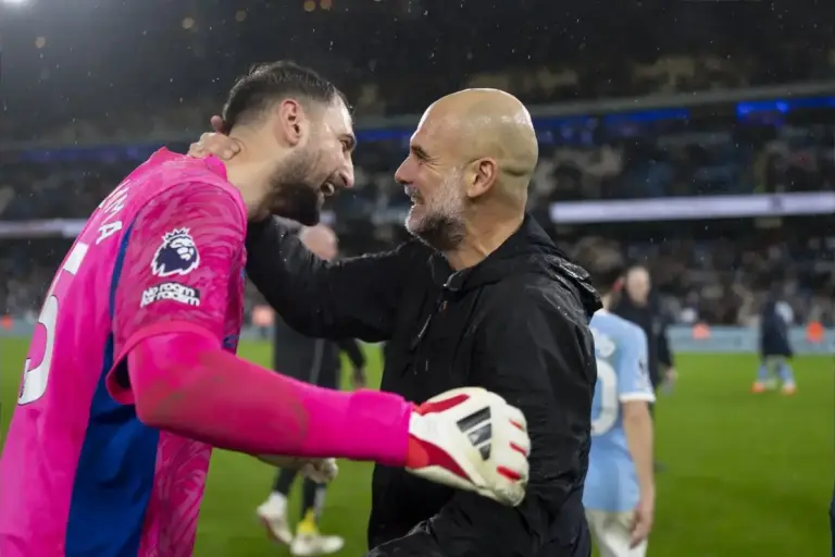 Gianluigi Donnarumma counts himself ‘very lucky’ to be coached by Pep Guardiola at Manchester City