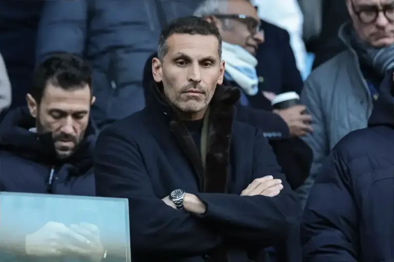 Prime Minister Sir Keir Starmer greeted by Man City president Khaldoon Al Mubarak in UAE
