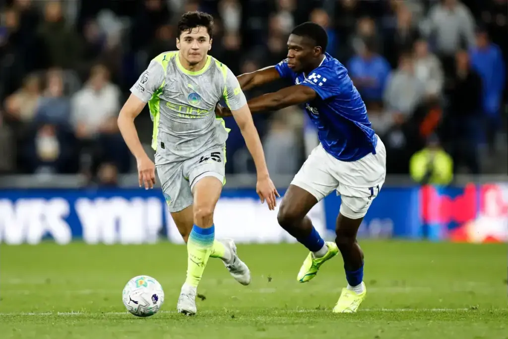 Pep Guardiola describes Abdukodir Khusanov’s ‘tough knock’ which rules him out of Man City vs Brentford
