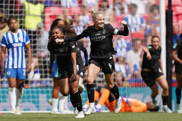 Man City beat Brighton to complete historic FA Cup double