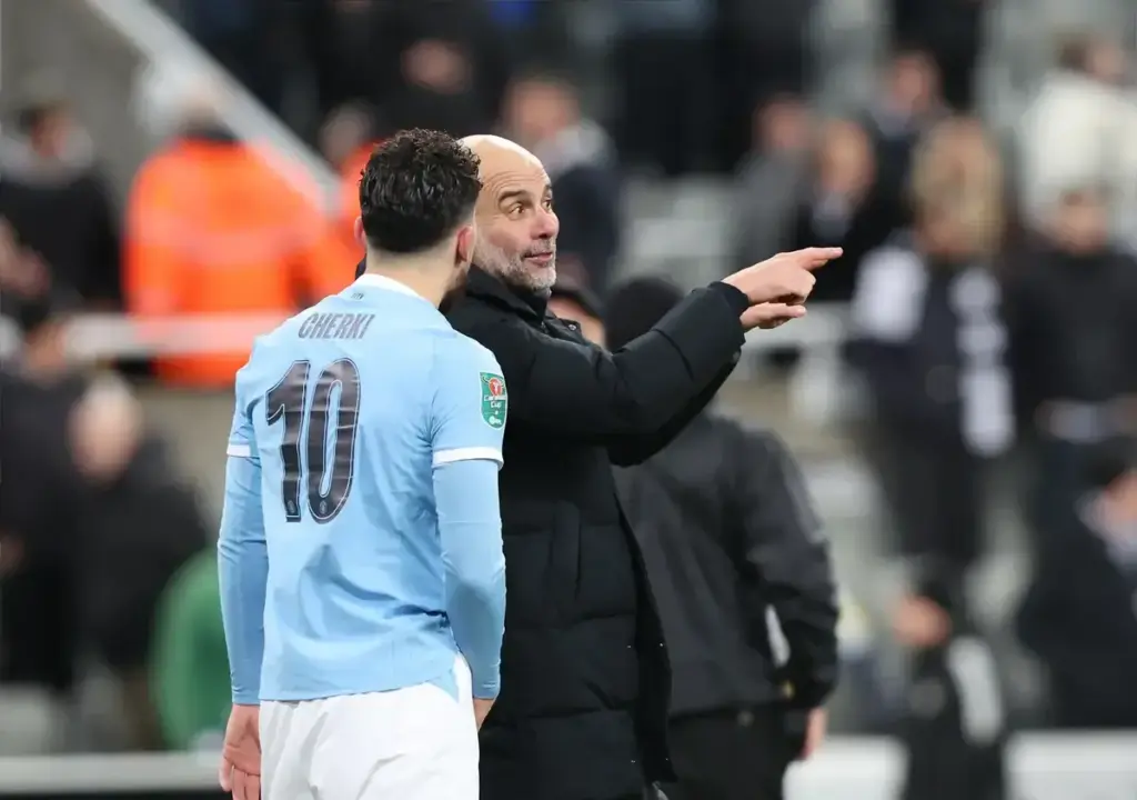 Rayan Cherki discusses working with ‘extraordinary’ Pep Guardiola at Man City