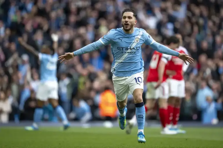 Rayan Cherki wins Man City’s April goal of the month award