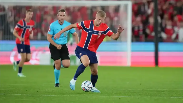 Haaland frustrated as former Man City winger scores in Norway defeat
